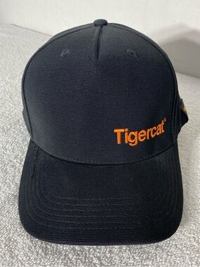 5/$25 Tigercat Black With Orange Embroidered Logo Snap Back Hat